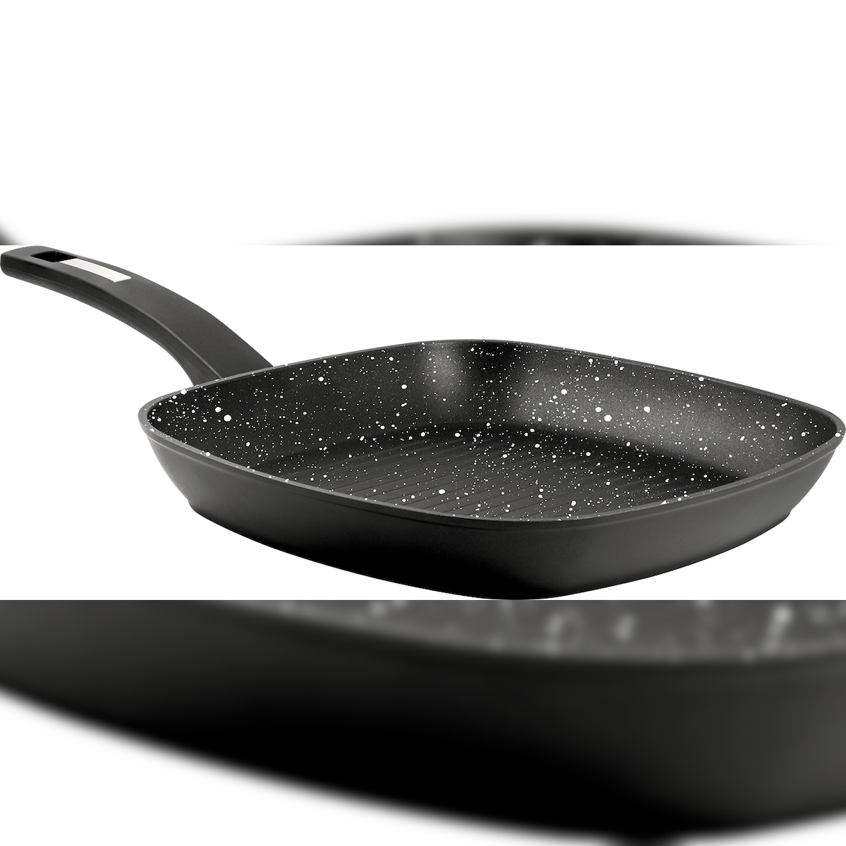 CS KOCHSYSTEME, MARBURG Schmiedeguss-Steakpfanne 28x28x4cm Xylan-Antihaftbeschichtung mit weißem Punkt Image