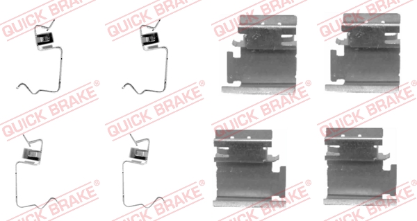 QUICK BRAKE Zubehörsatz, Scheibenbremsbelag links rechts 109-1218 Image