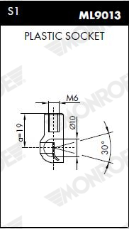 MONROE Gasfeder, Koffer-/Laderaum 420N für DAEWOO 81850A70B02-000 ML5051 Image