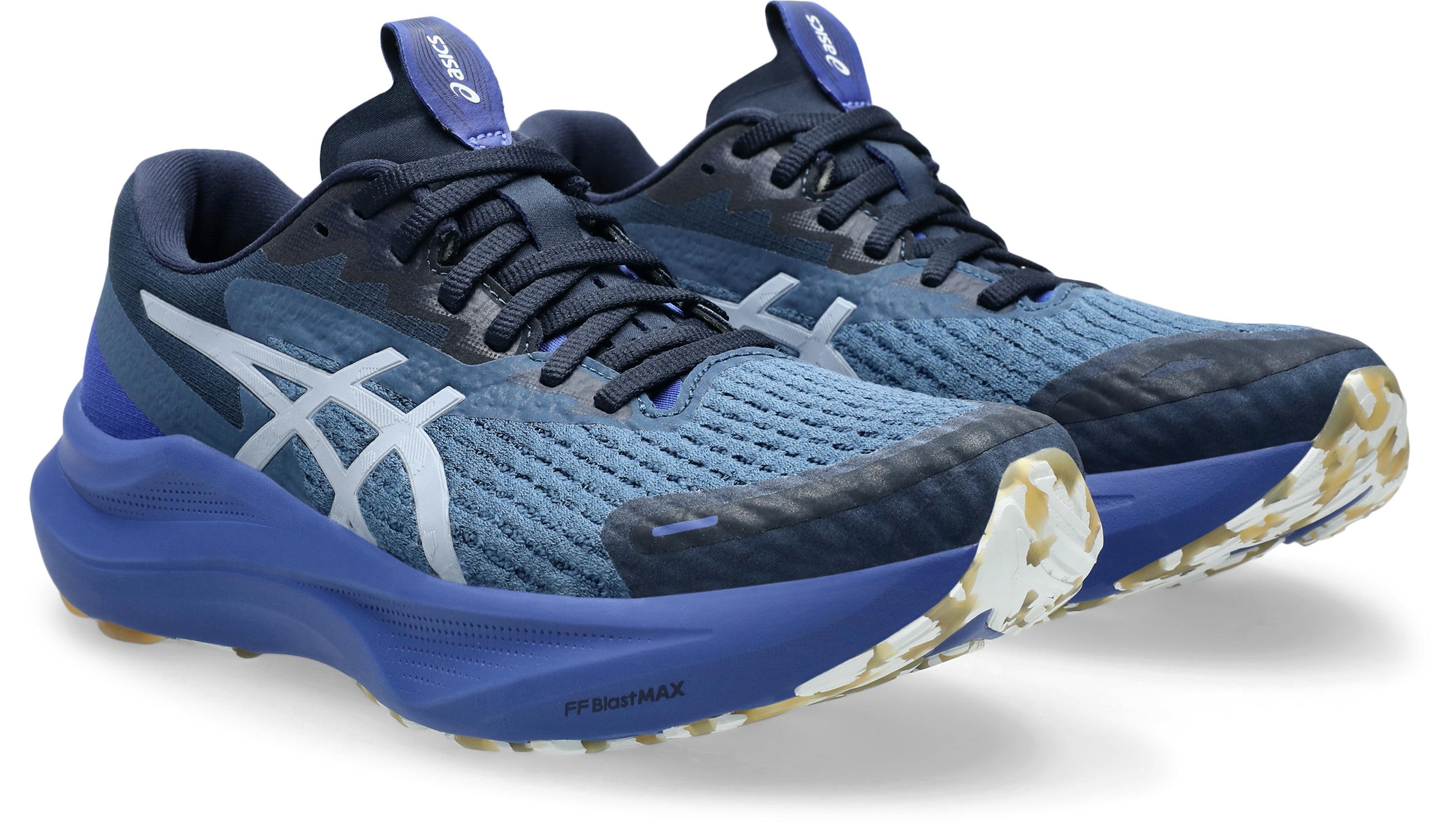 Laufschuh ASICS "GT-2000 14 LITE-SHOW", Damen, Gr. 37,5, lite, show, schwarz cobalt, Textil, Schuhe Laufschuh, für mehr Stabilität; mit reflektierenden Elementen