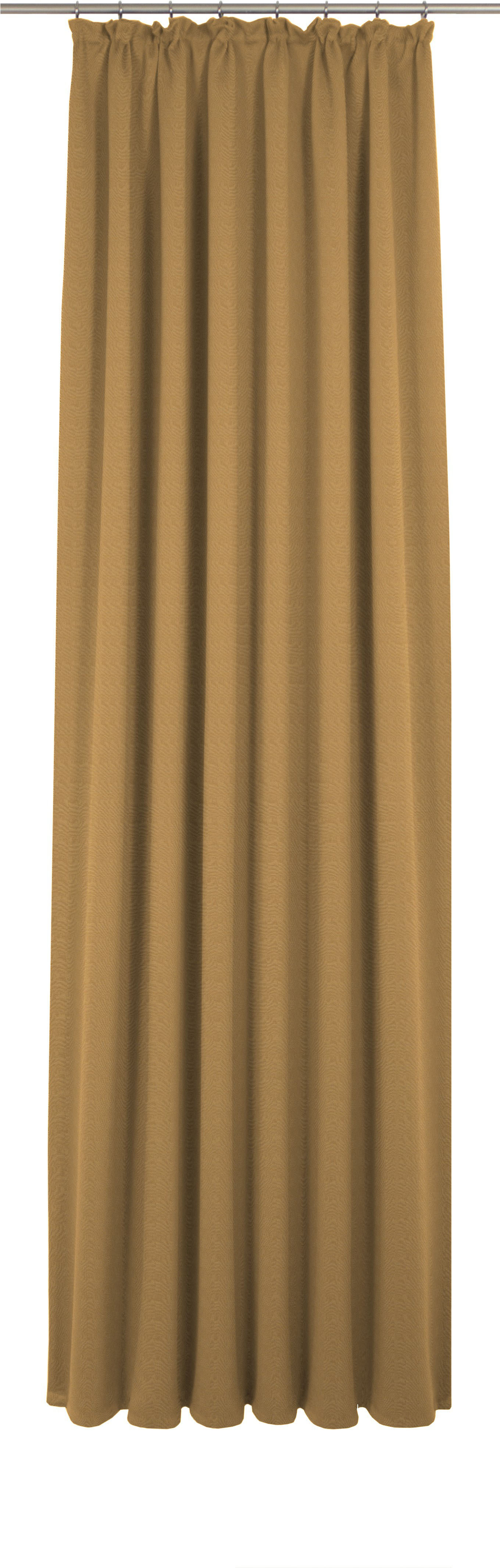 Vorhang ADAM "Uni Collection", gelb (curry), B:142cm H:395cm, Jacquard, Baumwolle (Bio-Baumwolle), Gardinen, aus 100% Bio-Baumwolle Image
