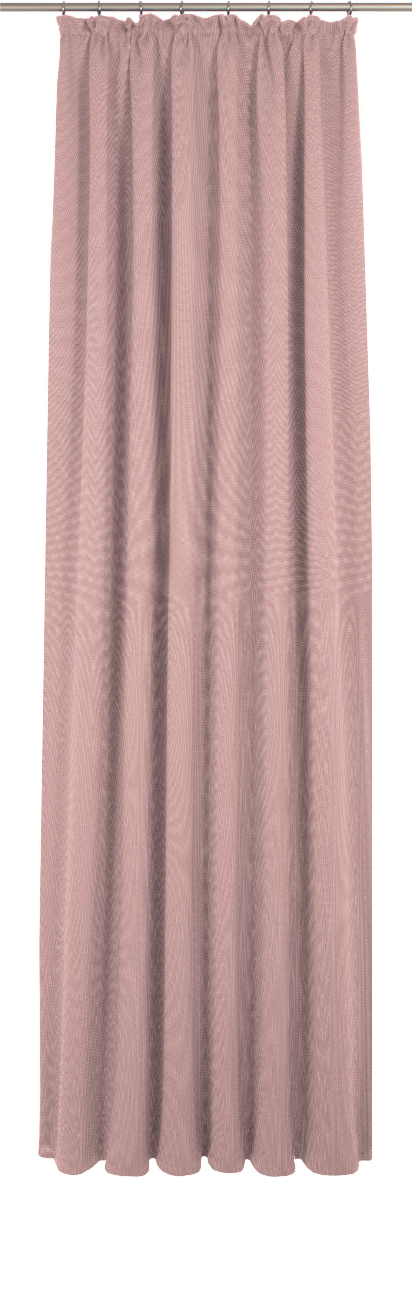 Vorhang ADAM "Uni Collection", rosa, B:142cm H:155cm, Jacquard, Baumwolle (Bio-Baumwolle), Gardinen, aus 100% Bio-Baumwolle Image