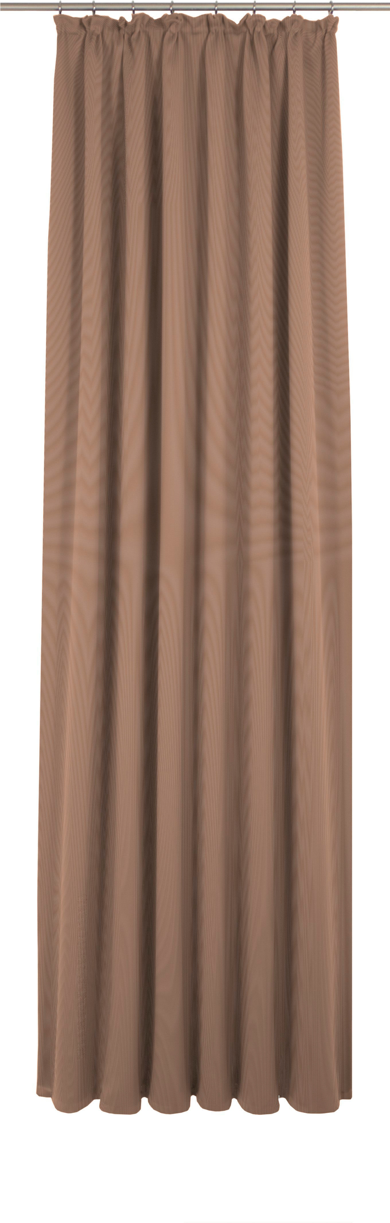 Vorhang ADAM "Uni Collection", braun, B:142cm H:335cm, Jacquard, Baumwolle (Bio-Baumwolle), Gardinen, aus 100% Bio-Baumwolle Image