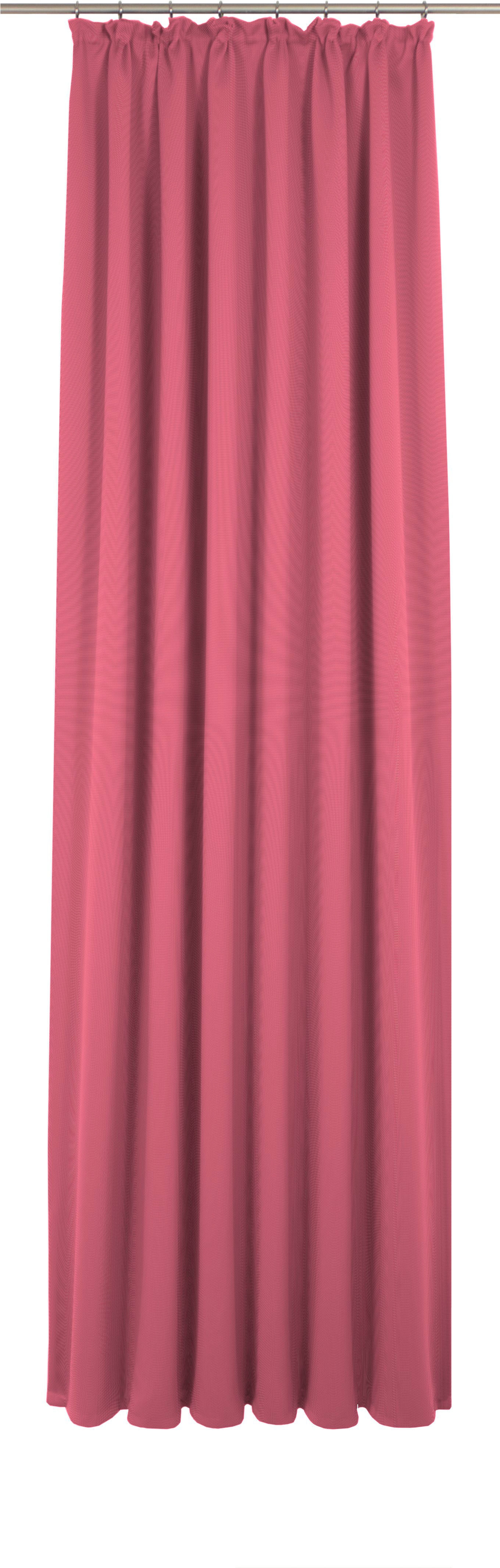 Vorhang ADAM "Uni Collection", pink (pink, deutsch (de), englisch (en), finnisch (fi), französisch (fr)), B:142cm H:325cm, Jacquard, Baumwolle (Bio-Baumwolle), Gardinen, aus 100% Bio-Baumwolle Image