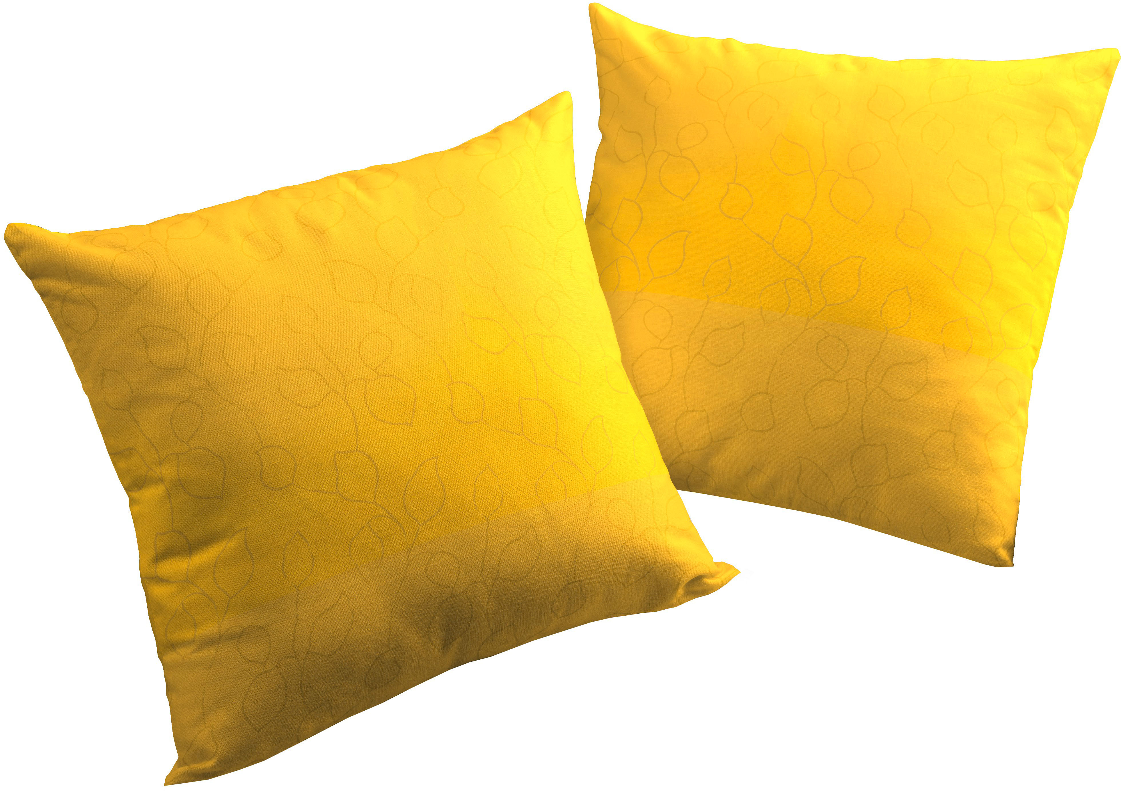 Kissenhülle WIRTH "Westport" Gr. 2, gelb, B:50cm L:50cm, Polyester, Obermaterial: 100% Polyester, Kissenbezüge Image