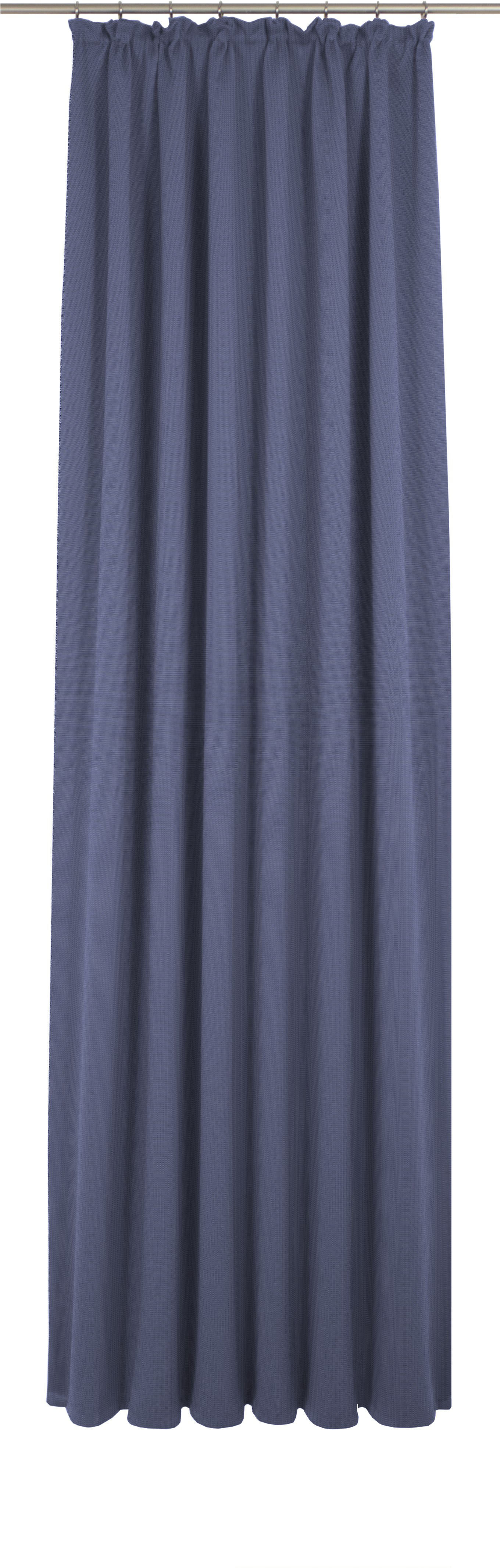 Vorhang ADAM "Uni Collection", blau (royalblau), B:142cm H:215cm, Jacquard, Baumwolle (Bio-Baumwolle), Gardinen, aus 100% Bio-Baumwolle Image