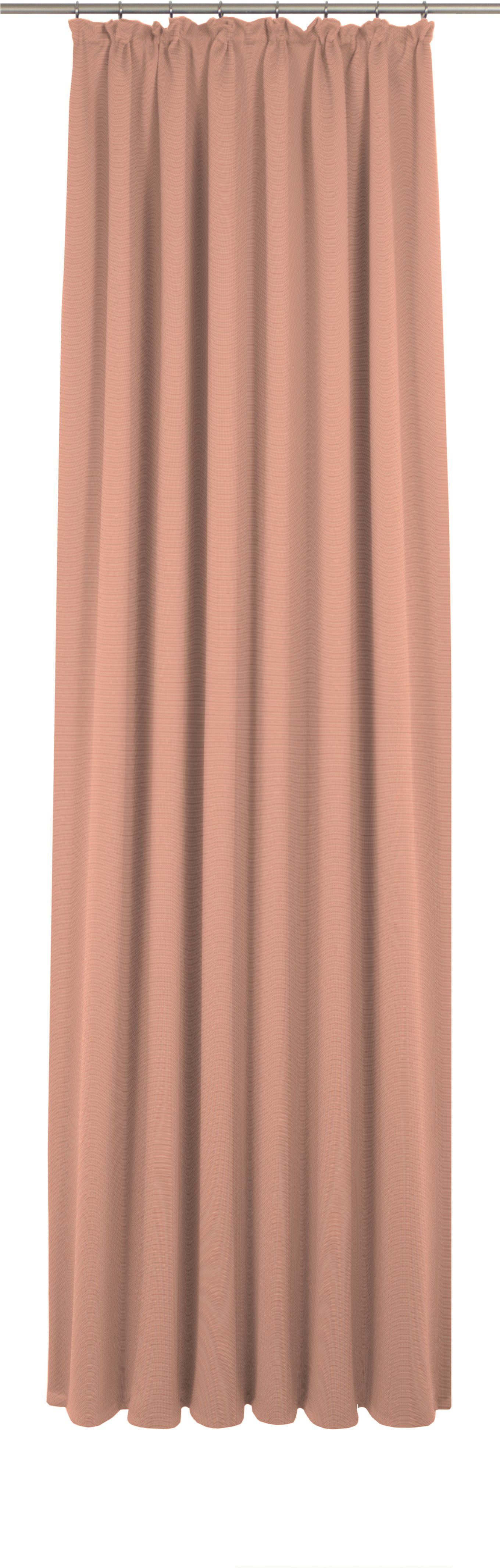 Vorhang ADAM "Uni Collection", orange (papaya), B:142cm H:165cm, Jacquard, Baumwolle (Bio-Baumwolle), Gardinen, aus 100% Bio-Baumwolle Image