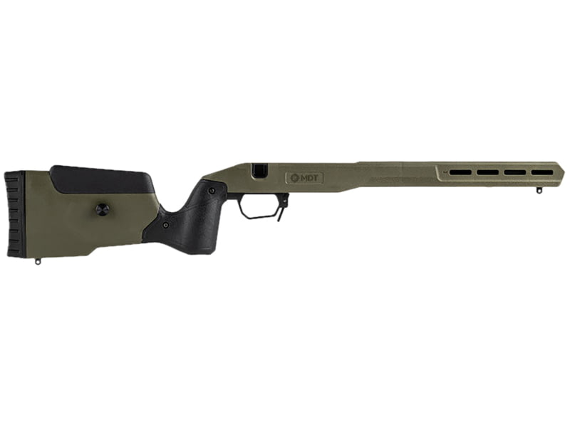 Mdt Sporting Goods Inc Chassis Field Stock OD Green/Black Fits Howa 1500 SA Right Hand 105826ODG