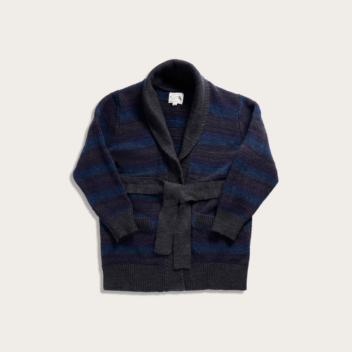 Tecovas Men's Shawl Collar Wrap Sweater Top, Wool, Small