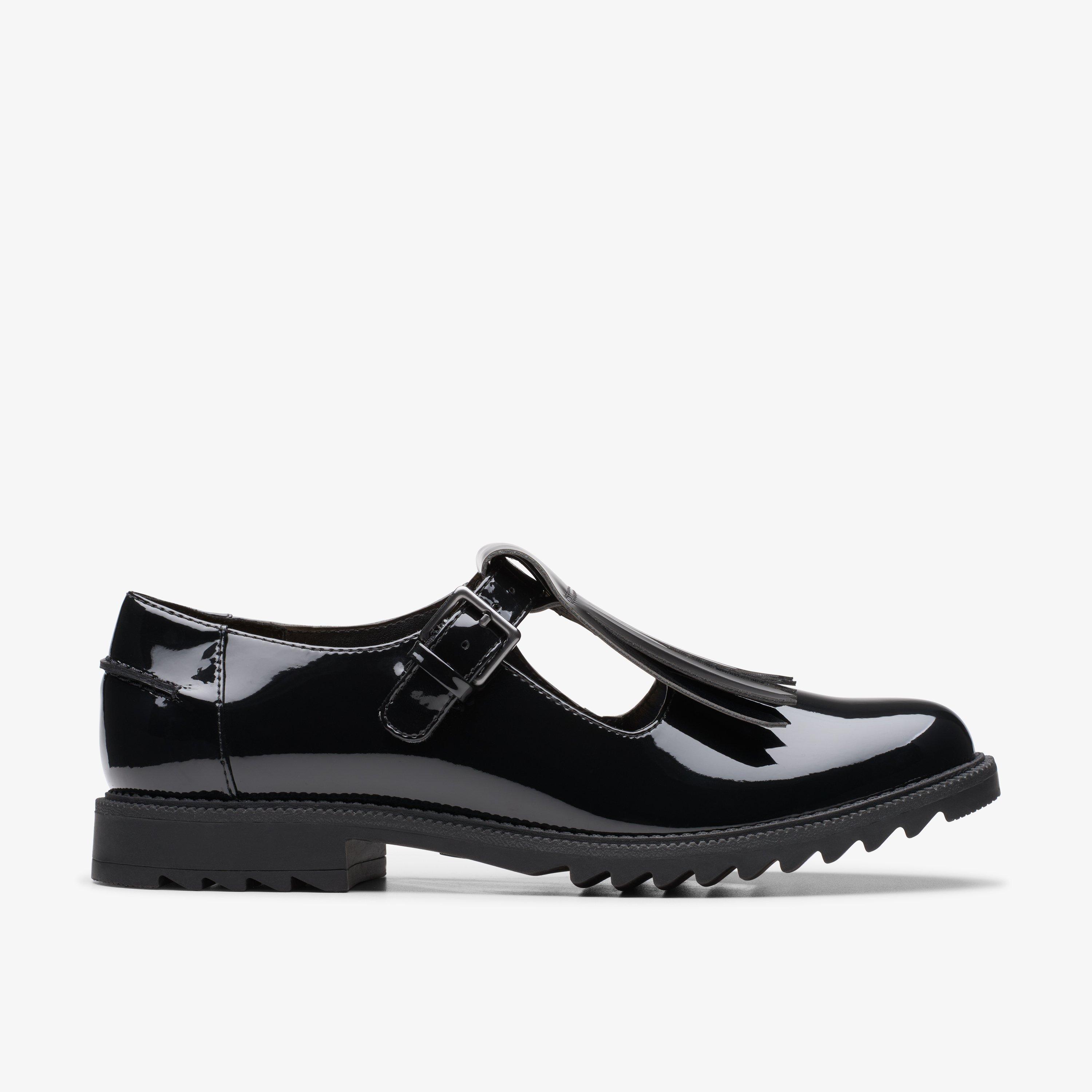 Clarks Womens Griffin Mia2 Black Patent Shoes - Size UK 6 | Clarks Sale