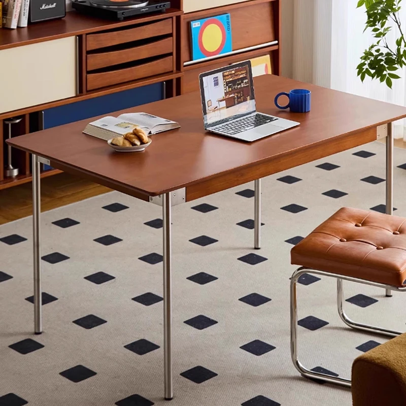 Massivholz-Bürotisch, Schlafzimmer, großer Laptop-Tisch, moderne, minimalistische Bürotische, Studio-Zeichenschreibtisch, schmale Couchtische