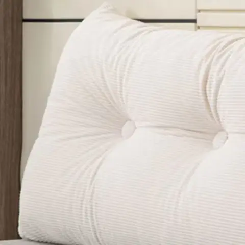 Kissen mit Keilkopfteil und Seitentaschen, dreieckiges Bett, Keilkissen, Kissen, Lesekissen, Kissen, Kopfstütze, Rückenlehne Image