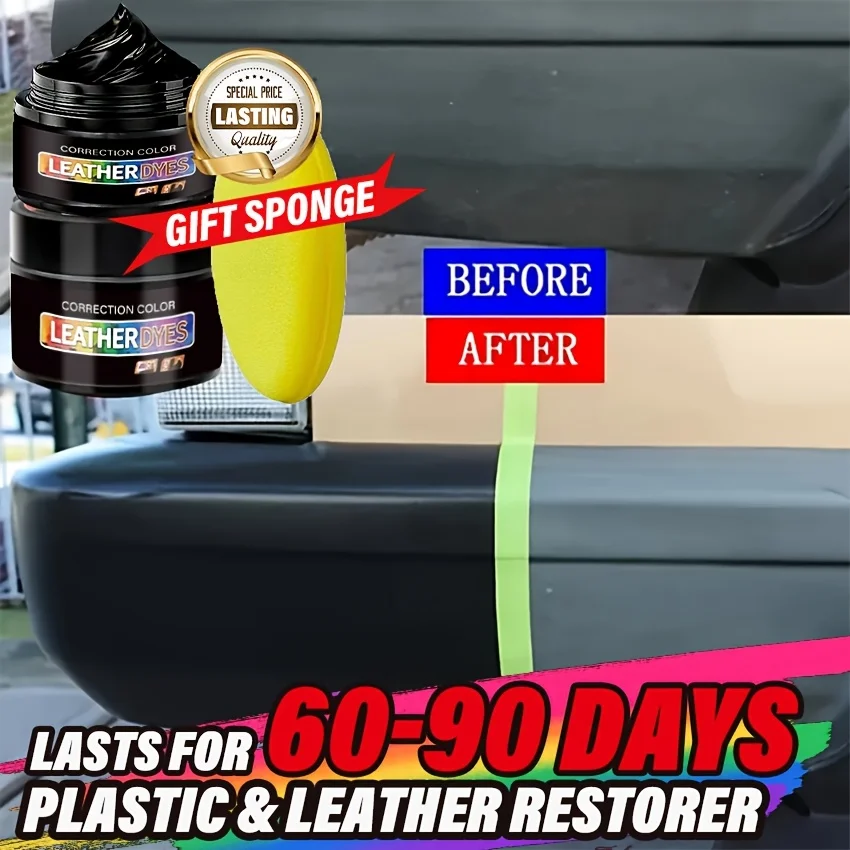 1 Stück 30 g Auto-Reparaturpaste für Kunststoffteile | Beschichtungsset für die Tastaturpflege und Wiederherstellung in originaler schwarzer Farbe Image