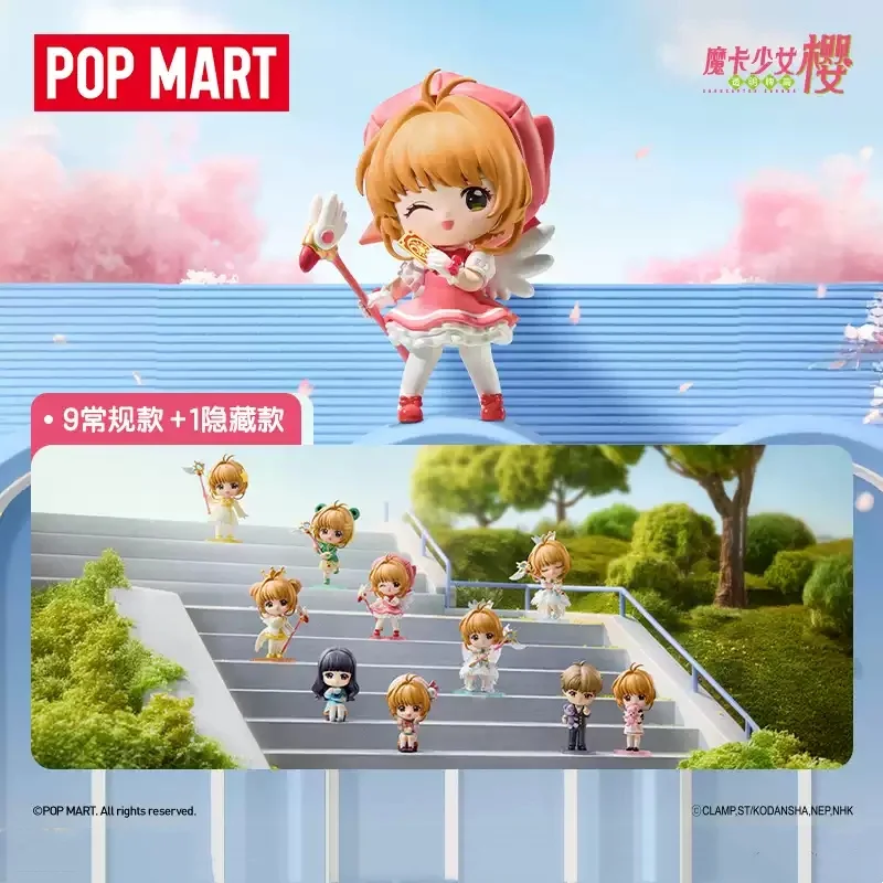 POPMART Card Captor Sakura Serie Blind Box Guess Bag Mystery Box Spielzeug Puppe Nette Anime Figur Desktop Ornamente Geschenk