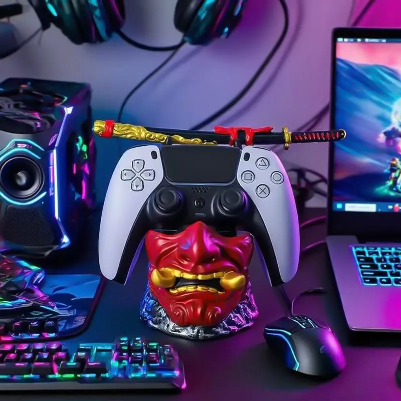 Support universel de contrôleur de jeu de dessin animé créatif, support de manette de jeu PS5 Xbox Switch, présentoir de Joystick de jeu en résine