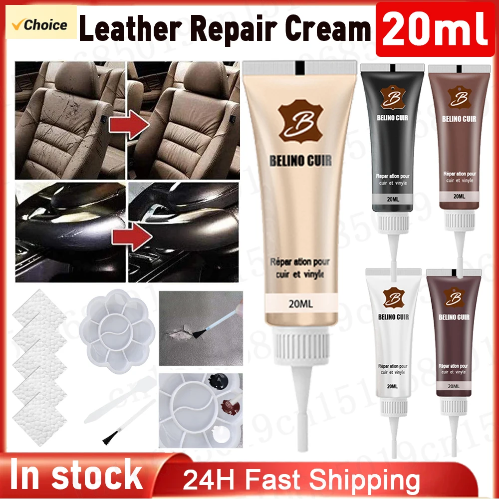 20ml Auto Auto Leder füller Reparatur creme für Autos itze Sofa Kratzer Restaurierung Risse Reparatur werkzeug Reiniger Reparatur flüssigkeit Image