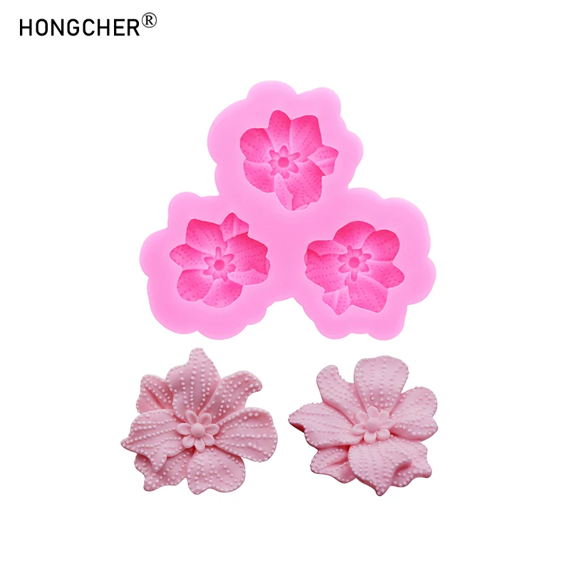 Polka Dot Floral Rose Silikonformen für Handyhüllen Harz Schmuck Tropfharz Formen Handgefertigte Schokolade Fondant Kuchen Backformen Image