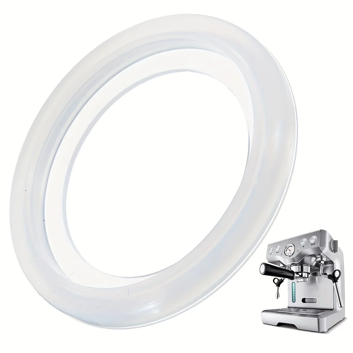 Silikon-Dampfring-Silikondichtung, kompatibel mit Delonghi EC685R, EC695.BK, EC695.M, EC695R, EC685/EC680/EC850/860 Image