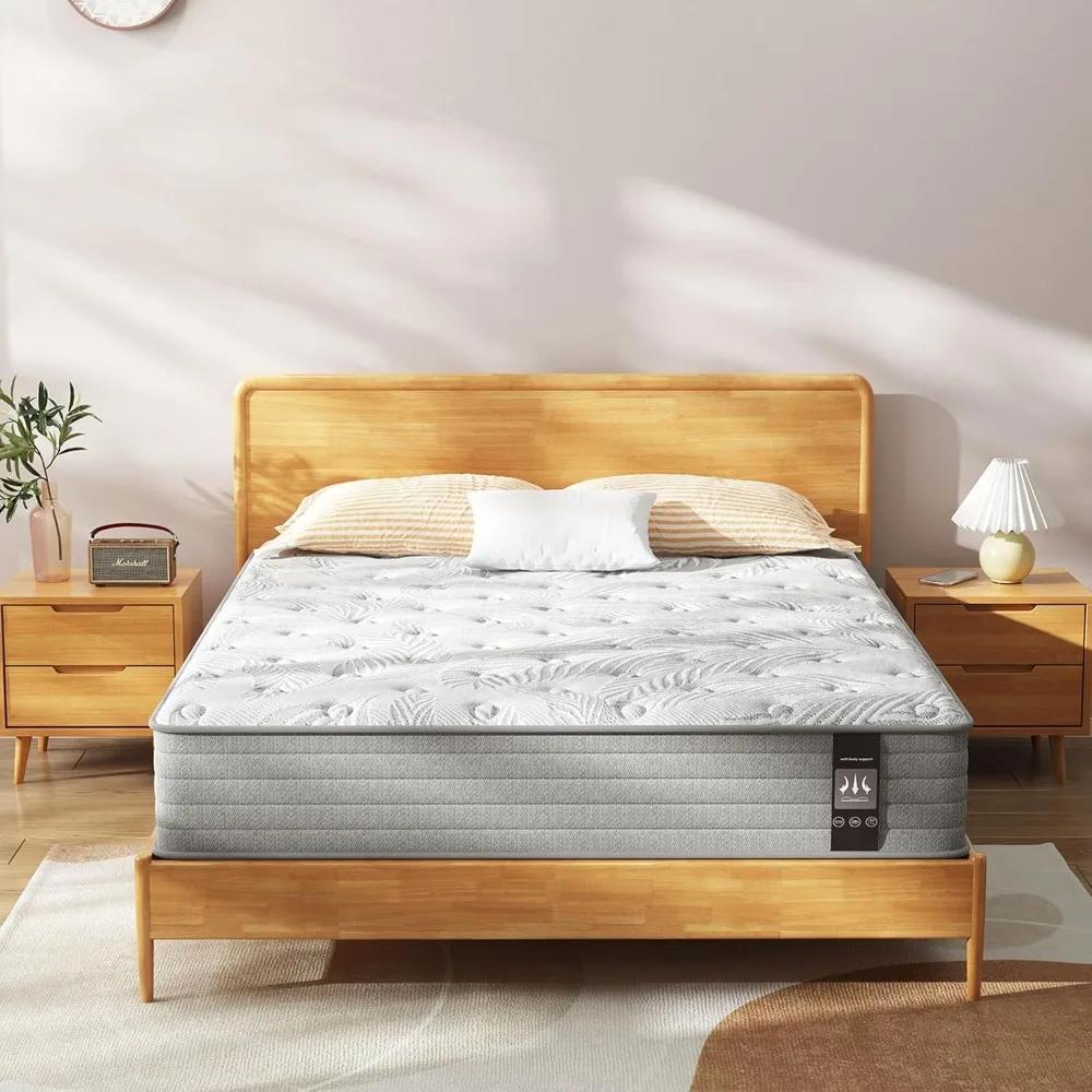 Mattress in a Box 12in,Medium Memory Foam Mattress Colchones Mattress with Individually Box Spring/Extra Lumbar Support/Pressure