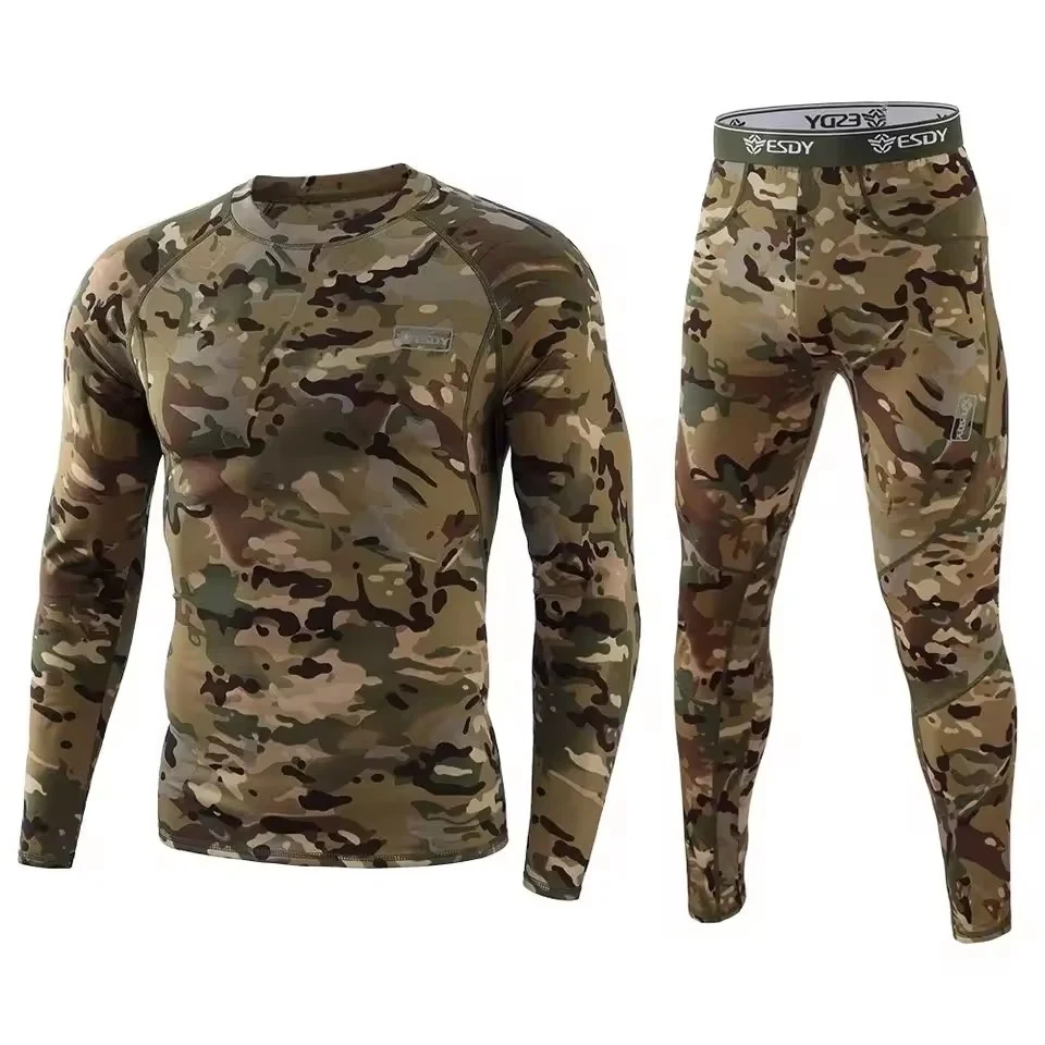 Hiver Top qualité nouveaux sous-vêtements thermiques hommes sous-vêtements ensembles compression polaire sueur séchage rapide thermo sous-vêtements hommes vêtements