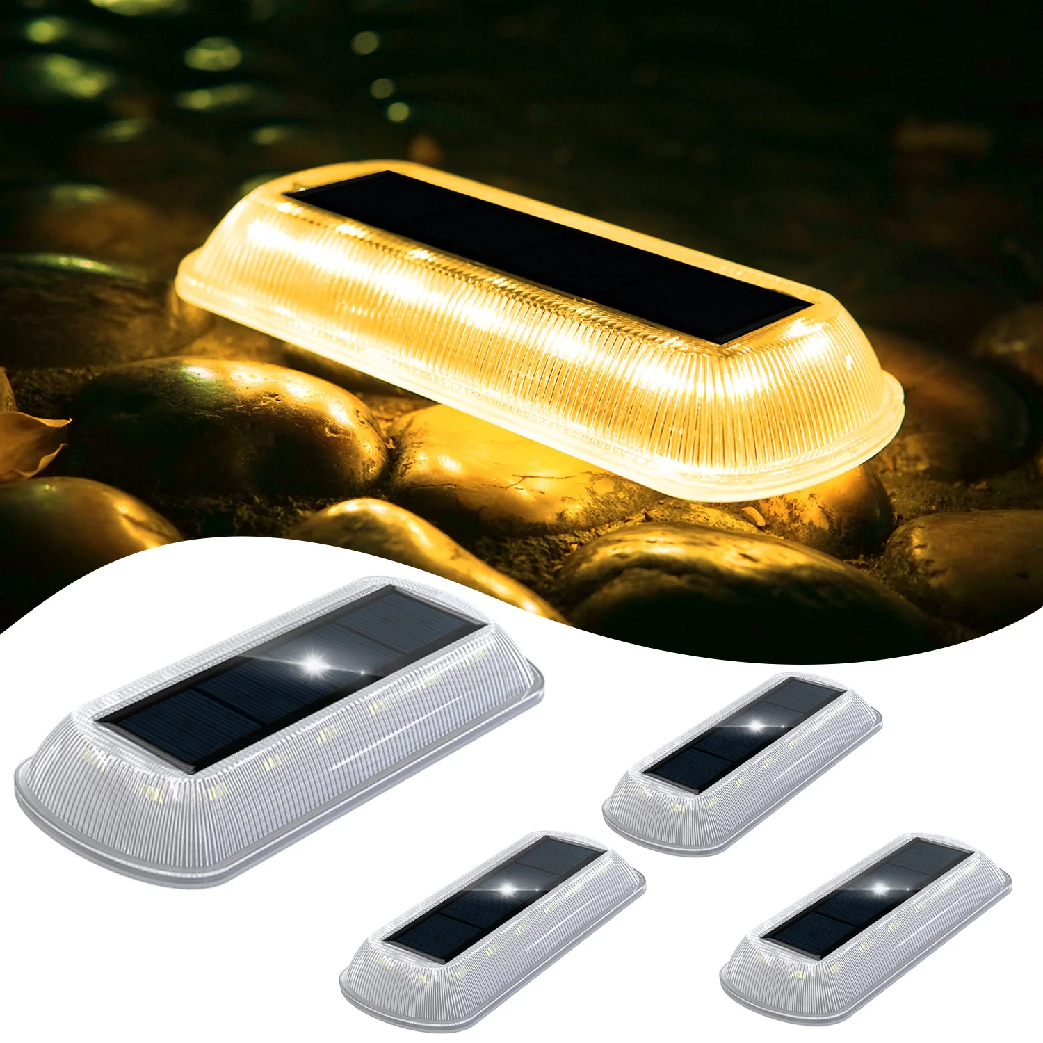 1pc LED pont solaire lumières escalier lumière extérieure IP65 lumière solaire décor éclairage pour jardin pont solaire lampe souterraine lumière de pelouse