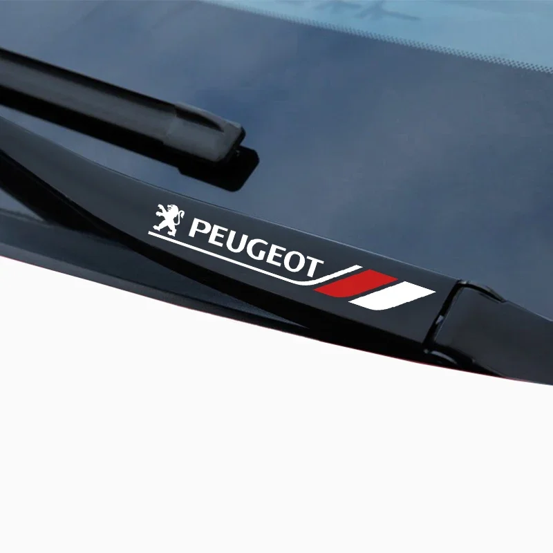2PCS Car Window Wiper Vinyl Stickers Decal For Peugeot 206 307 308 3008 207 208 407 508 2008 5008 107 106 car Stickers