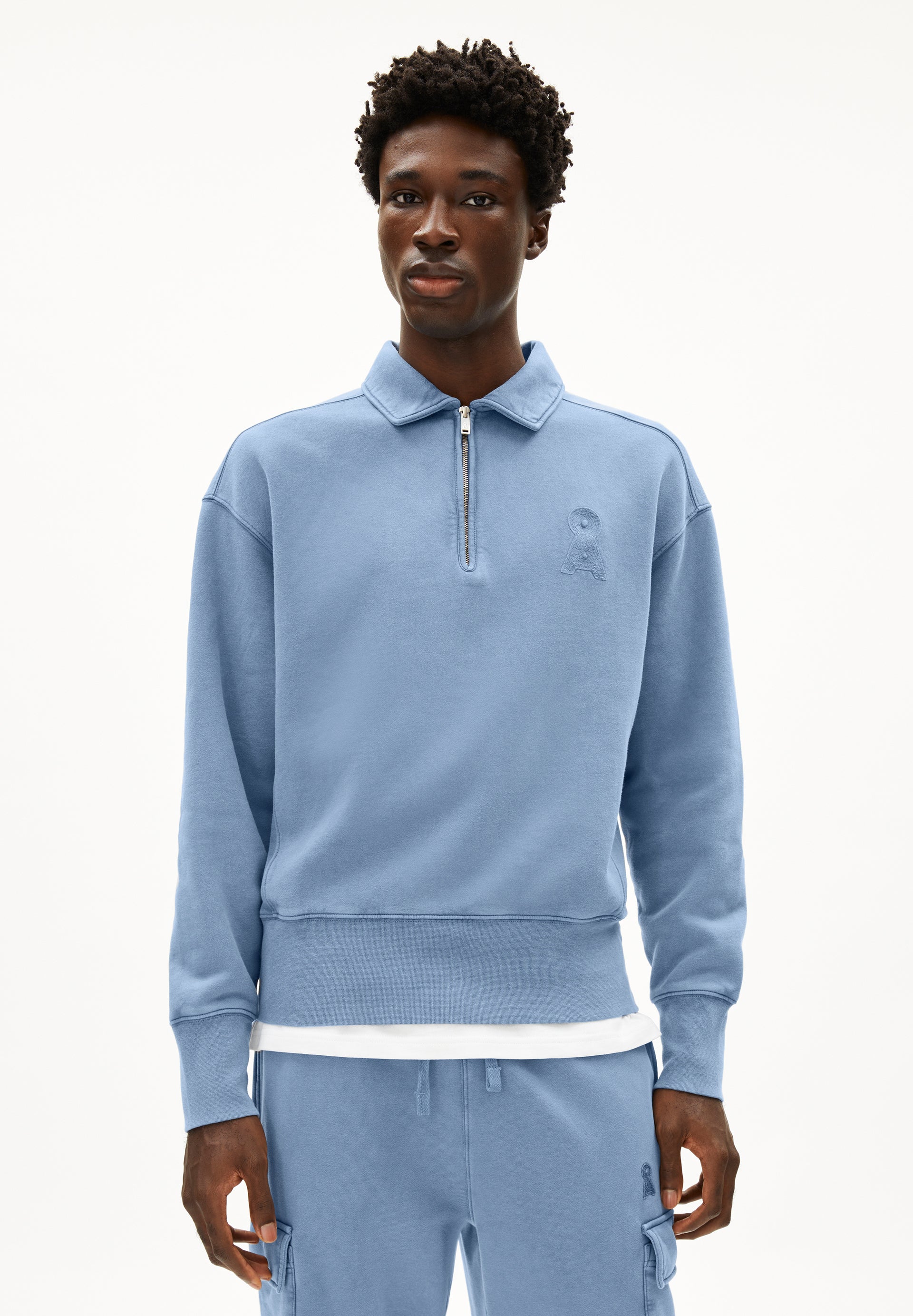 ICONIC Å GMT DYE ZIP TROYER | Sweatshirts aus Bio-Baumwolle - blau (S) Image