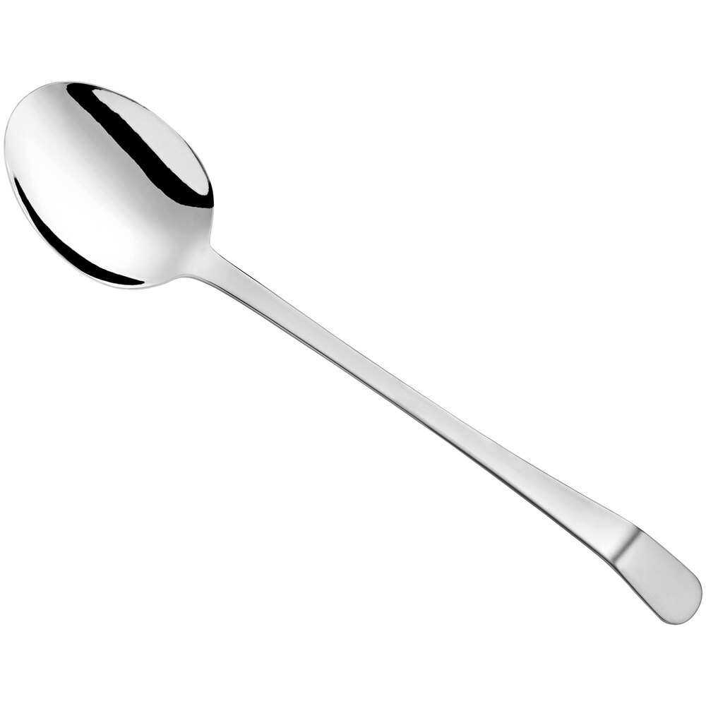 "APS Germany by World Tableware Banquet 11 1/2"" 18/10 Stainless Steel Extra Heavy Weight Solid Serving Spoon"