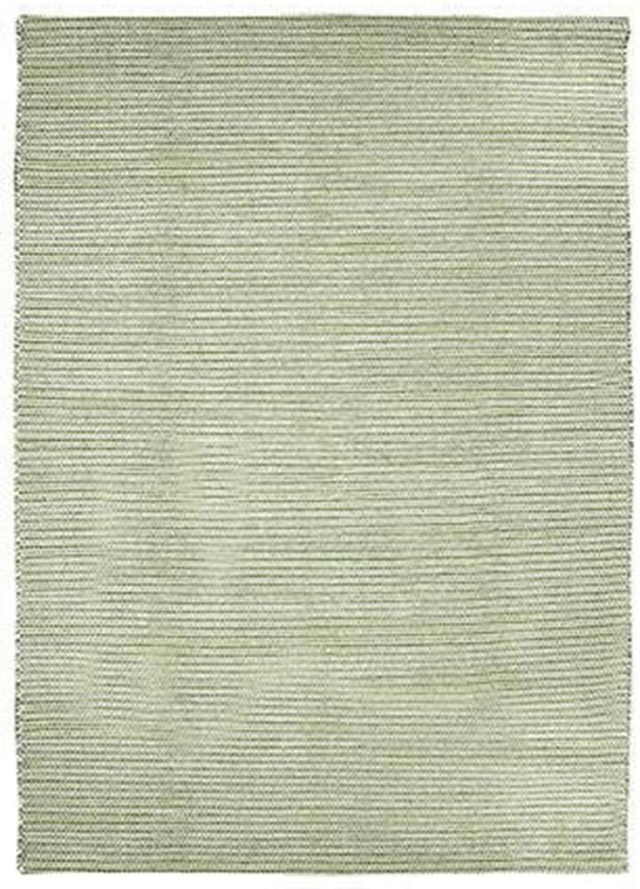 Teppich PAD "Snap", grün, B:140cm H:5mm L:200cm, Baumwolle, Wolle, Teppiche, handgewebt, reine Wolle, meliert, gestreift, Wohnzimmer Image