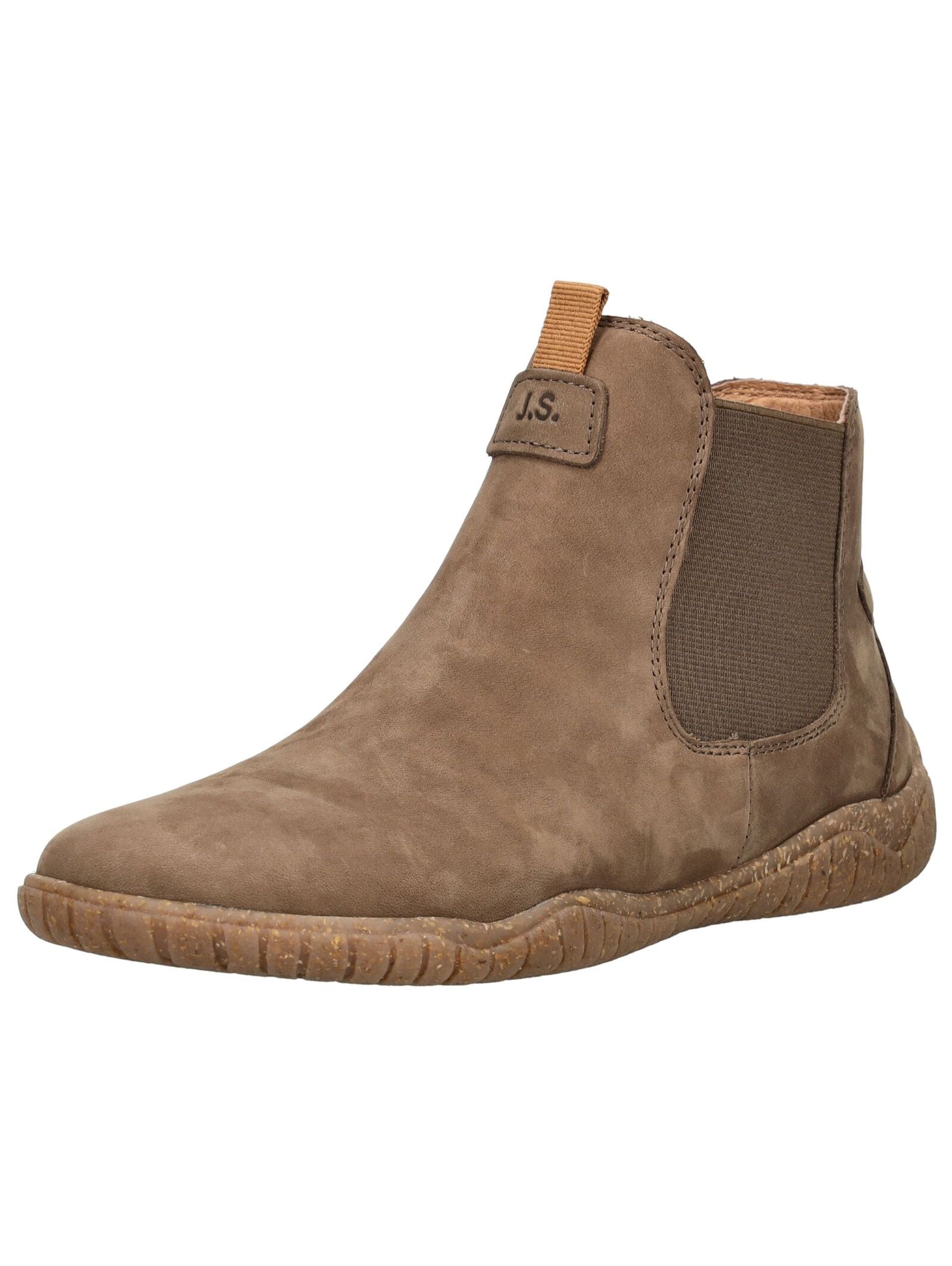 Ankleboots JOSEF SEIBEL "Josef Seibel Stiefelette Veloursleder", Damen, Gr. 39, taupe, Veloursleder, Schuhe Ankleboots