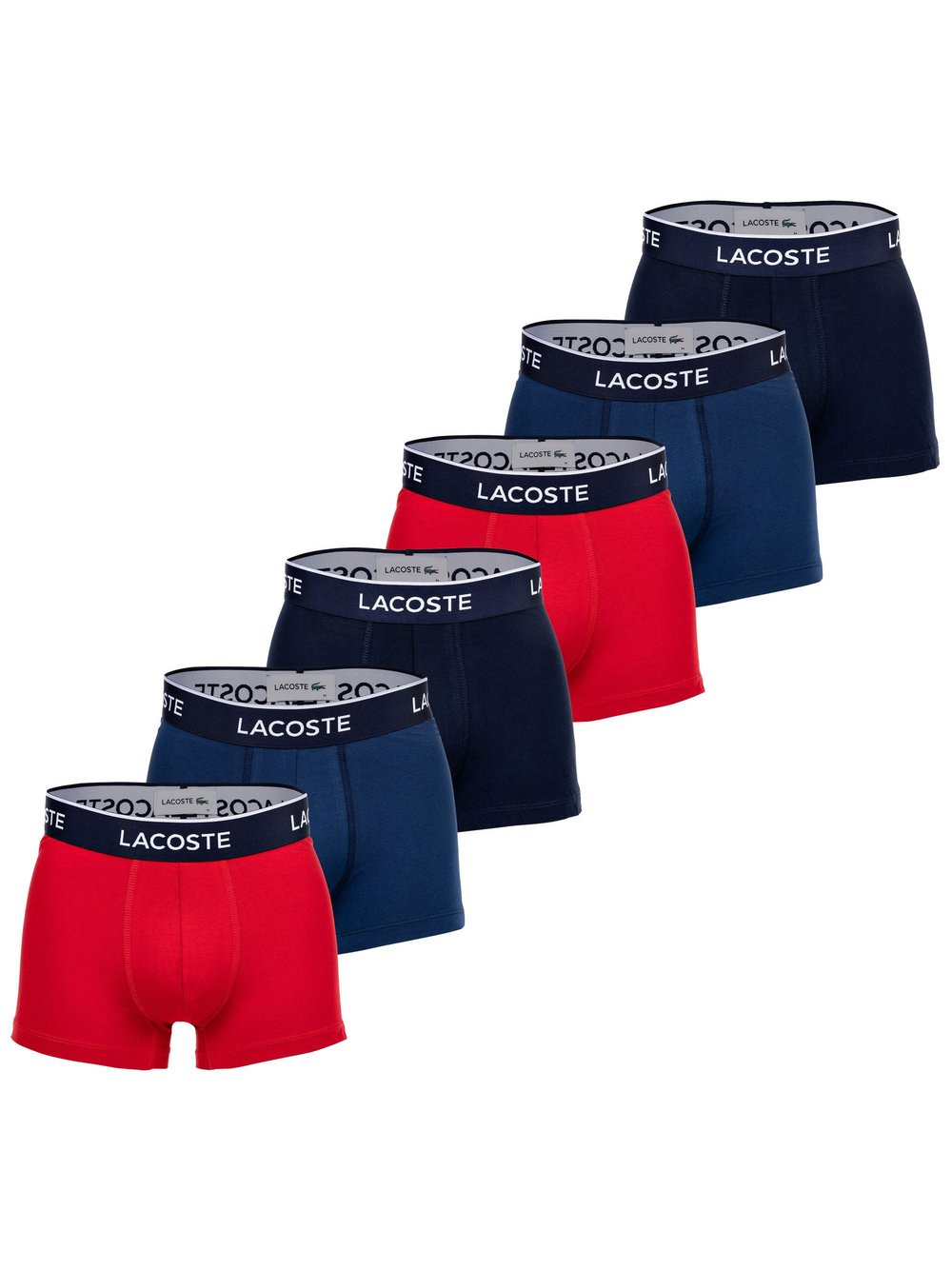 Lacoste Boxershort 6er Pack Herren mehrfarbig, L Image