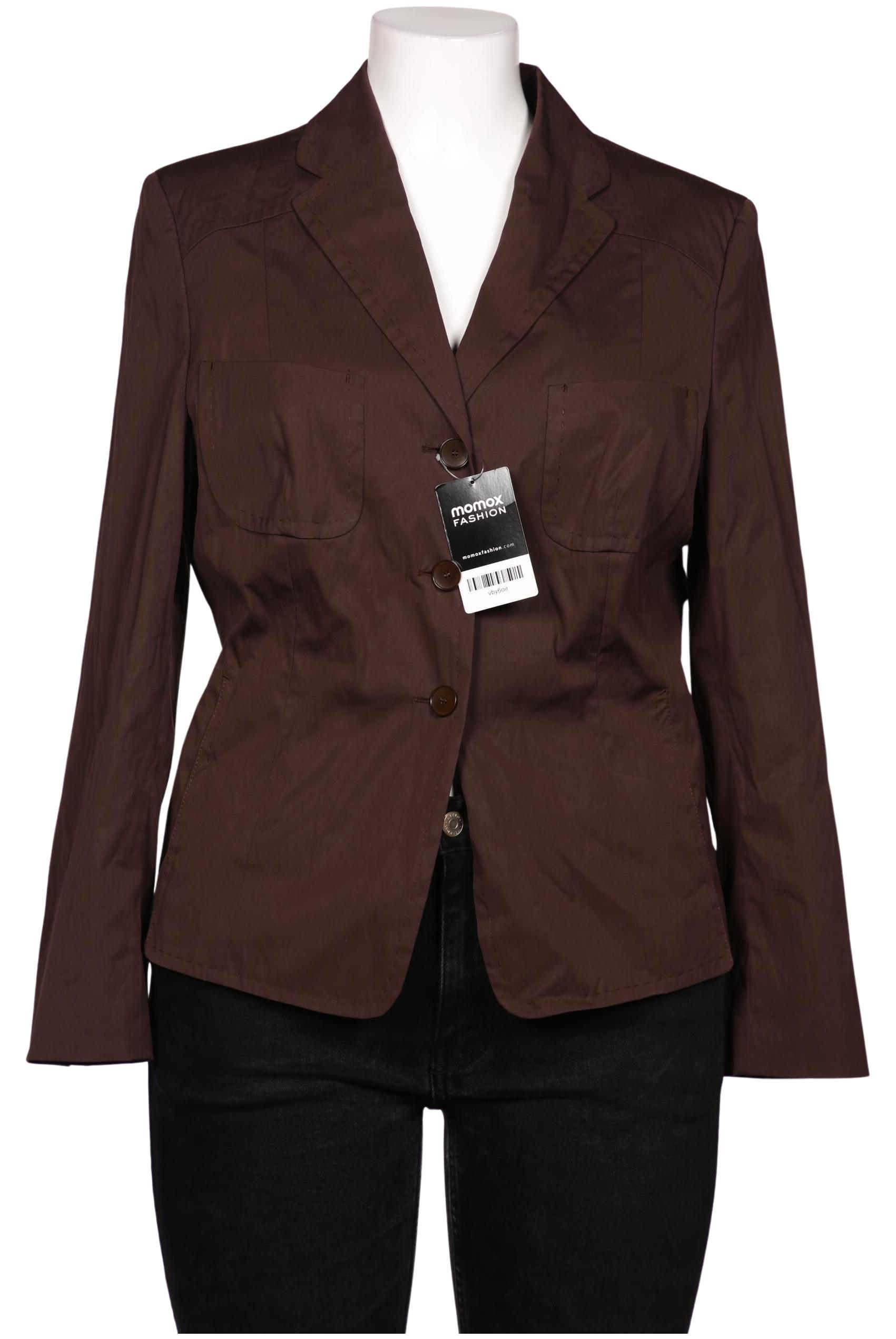 Rene Lezard Damen Blazer, Gr. 44, braun, Elasthan, Baumwolle, Synthetik, Viskose Image