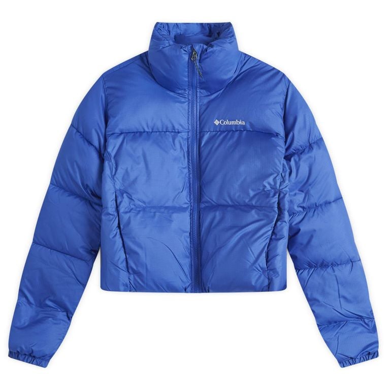 Cropped Puffer Jacket with Thermarator Insulation - Blue - Columbia Jackets