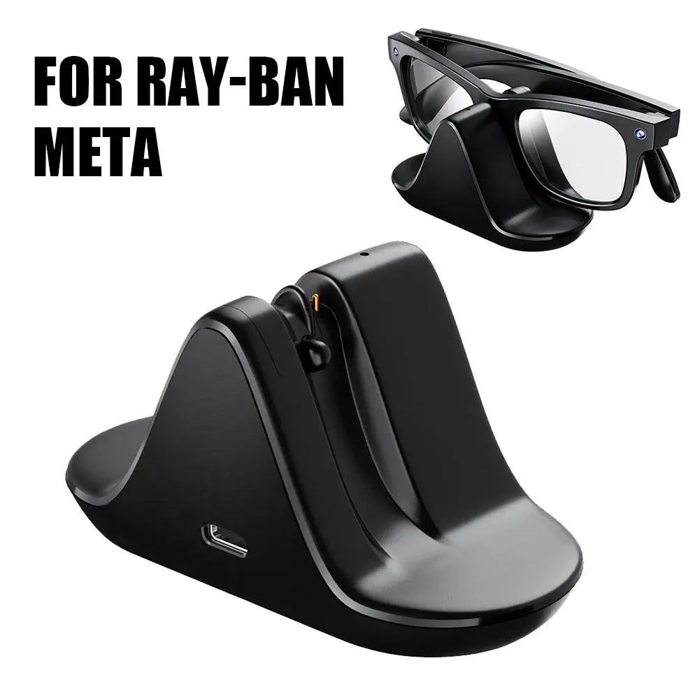 Glasses Charger For META Ray Ban Smart Glasses Charging Dock Glasses Charging Stand Travel Electronic Accessories Type-C Adapter