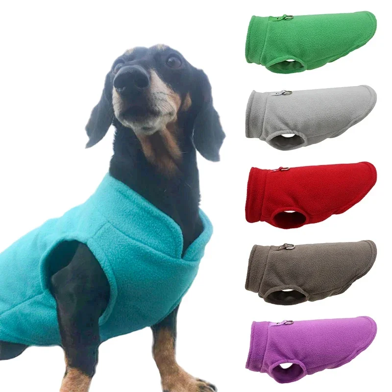 Warme Fleece-Hundekleidung, Hundejacke, Weste mit D-Ring für kleine Hunde, Katzen, Kleidung, französische Bulldoggen-Kostüme, Chihuahua-Mantel Image