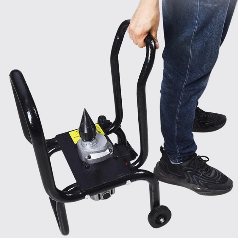 Elektrischer Holzspalter Haushalt Kleiner automatischer Motor Holzspaltwerkzeug Holzspaltbohrer Spacca Legna Holzspalter Log Image