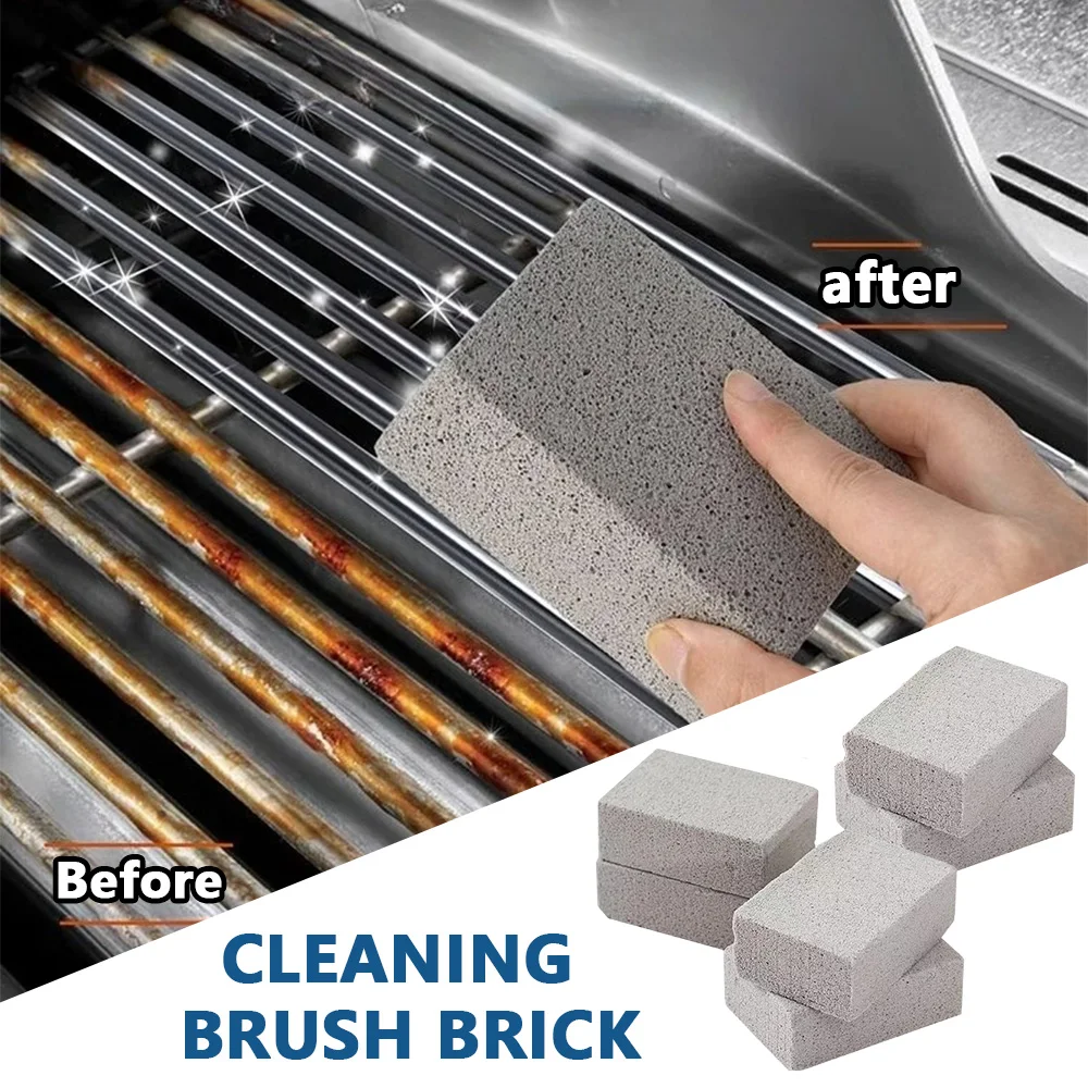 1pc BBQ Grill Reinigung Pinsel Ziegel Block Grill Reinigung Stein Bimsstein Ziegel Für Grill Rack Outdoor Küche BBQ Werkzeuge Image