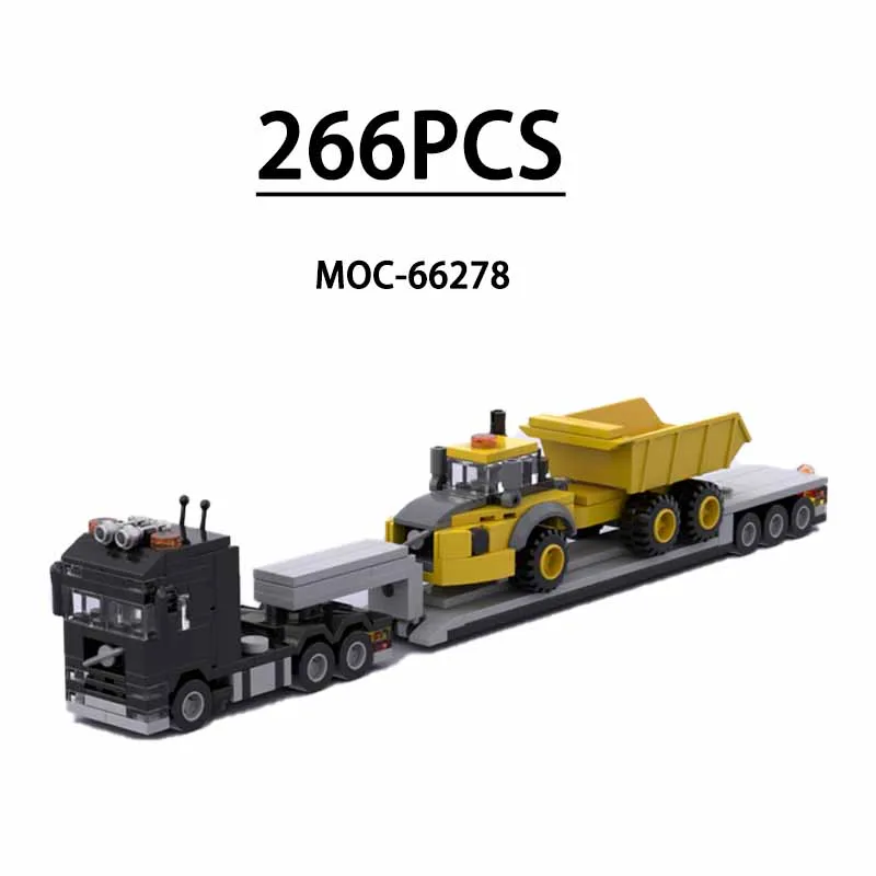 MOC-66278 Bausteine F12 Heavy Duty A60H Semi Truck Traktor Heavy Duty Traktor 266 Stück Kinderspielzeug Geburtstagsgeschenk Weihnachtsgeschenk Image