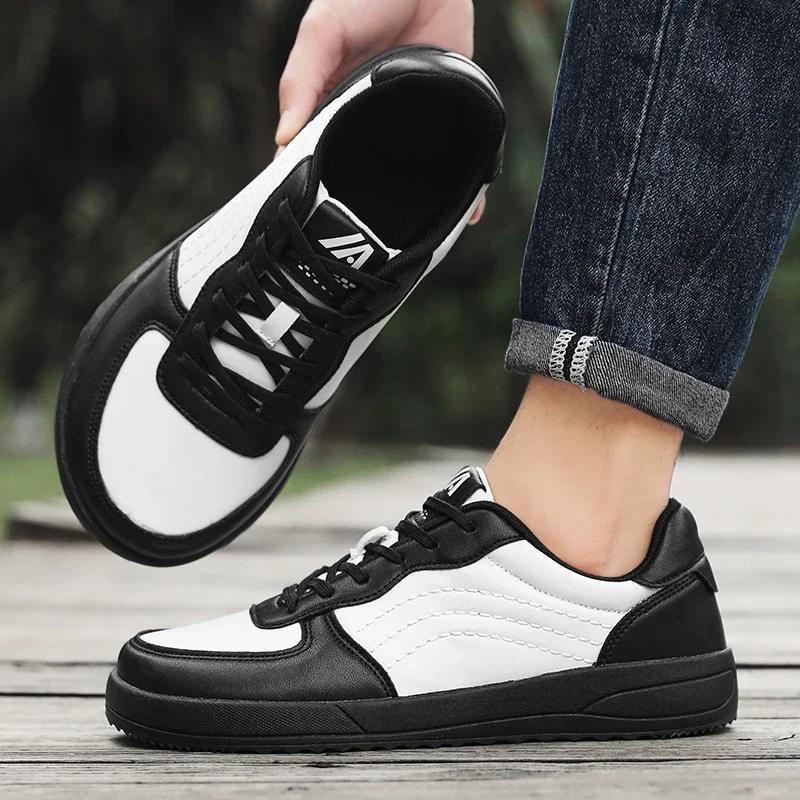 Minimalistische Barfußschuhe für Herren, leicht, atmungsaktiv, Nullsohlen, breite Zehenpartie, Herren-Laufschuhe, Outdoor-Casual-Wanderschuhe Image