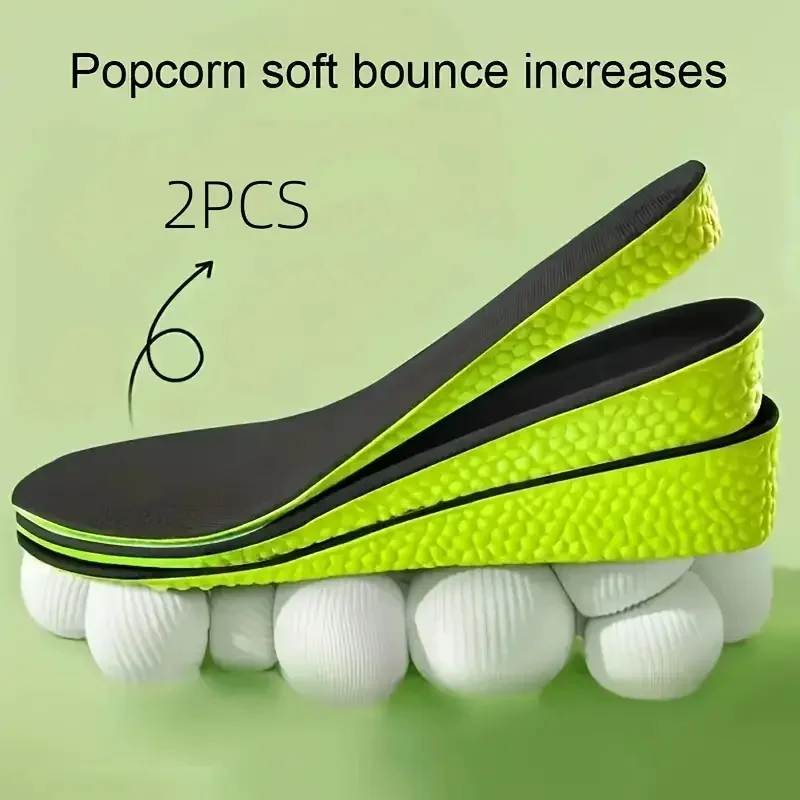 Höhenerhöhungs-Einlegesohle für Füße, Komfort, Plantarfasziitis, Schuhe, Einlegesohlen, Herren und Damen, Sport, Stoßdämpfung, Einlegesohle für die Fußpflege Image