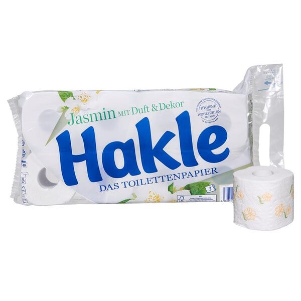 Hakle Toilettenpapier Jasmin 3-lagig 8 Rollen Image