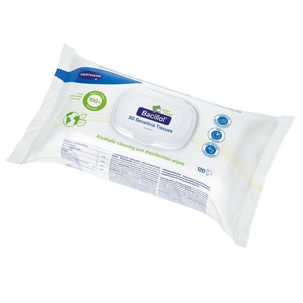 HARTMANN Desinfektionstücher »Bacillol® 30 Sensitive Tissues« 120 Tücher Image