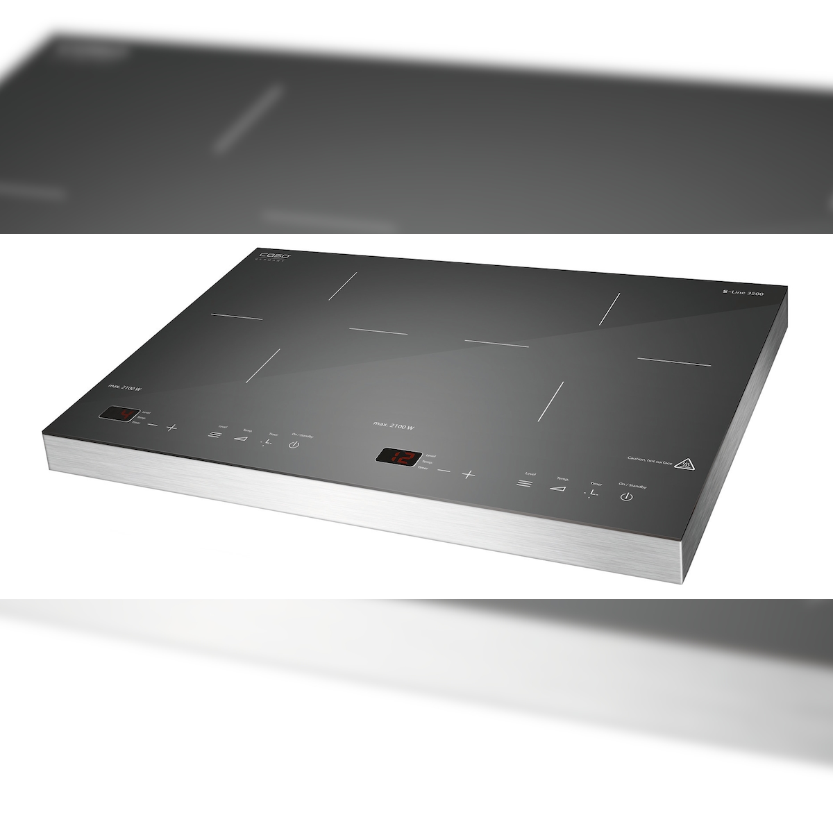 cookmax Doppel-Induktions-Kochfeld 3,50 kW, 12 Leistungsstufen Image