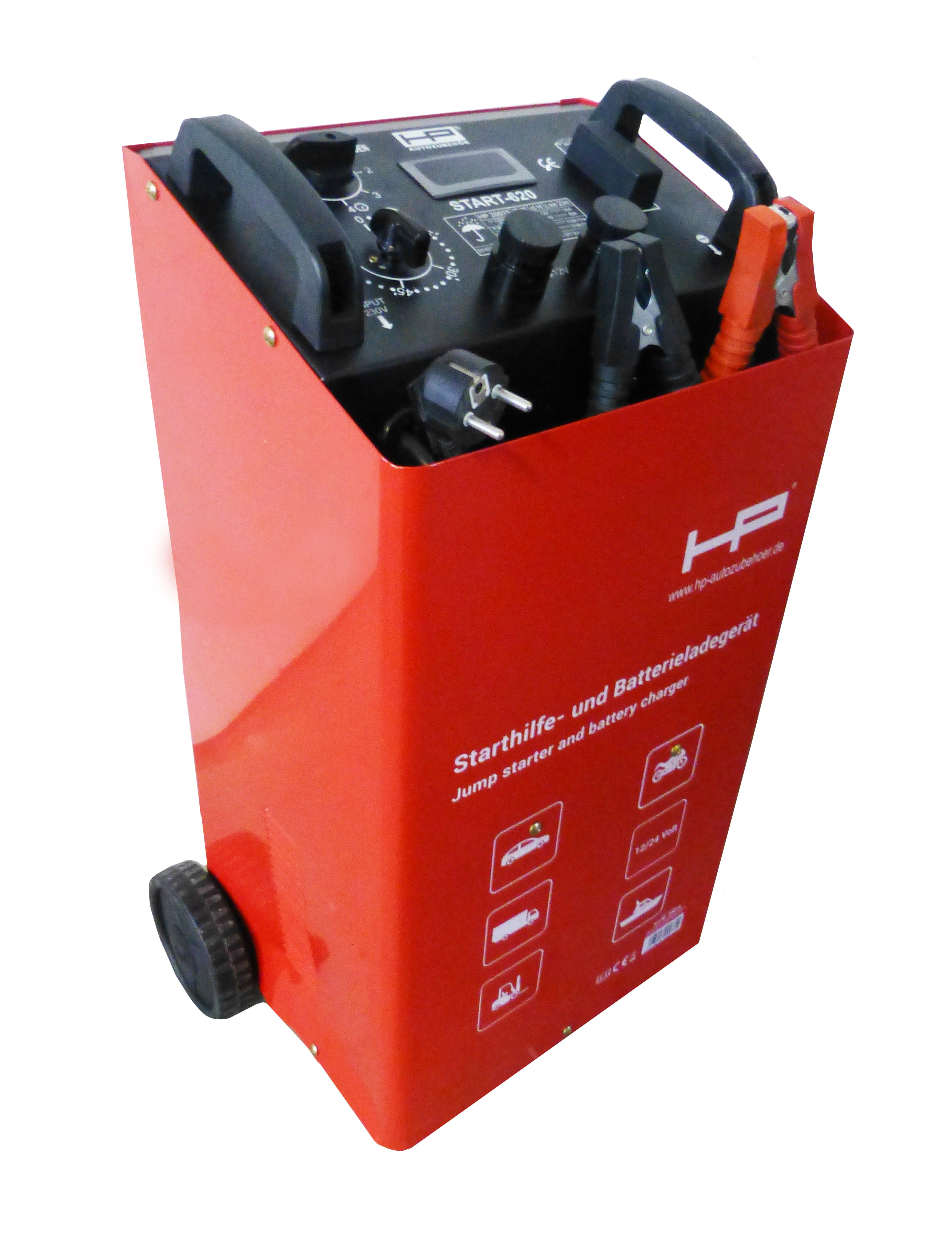 HPAUTO Batterieladegerät Batterie-Ladegerät 75A-12/24V, fahrbar 20075 VPE 1x Image