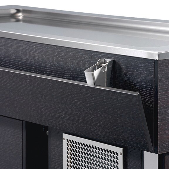 cookmax Tablettrutsche Wenge kopfseitig für Büfetts mit Umluftkühlung Image
