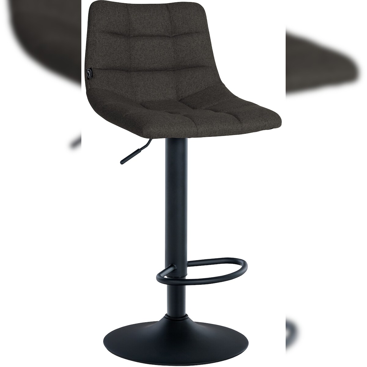 CLP Barhocker Jerry Stoff dunkelgrau/schwarz Image