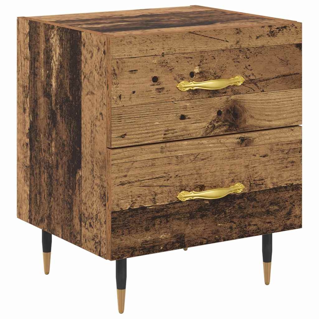 vidaXL Nachttisch Altholz 40 x 35 x 47,5 cm Holzwerkstoff Image