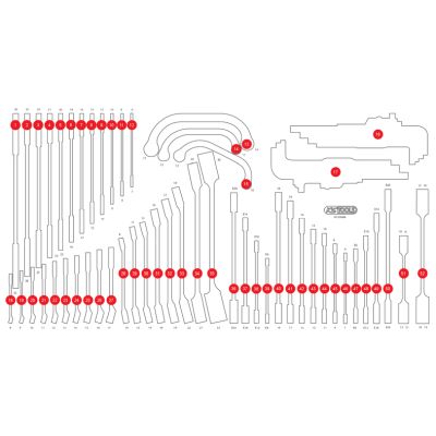 KS TOOLS Schaumstoffeinlage, Sortimentskasten 813.0068-97 Image