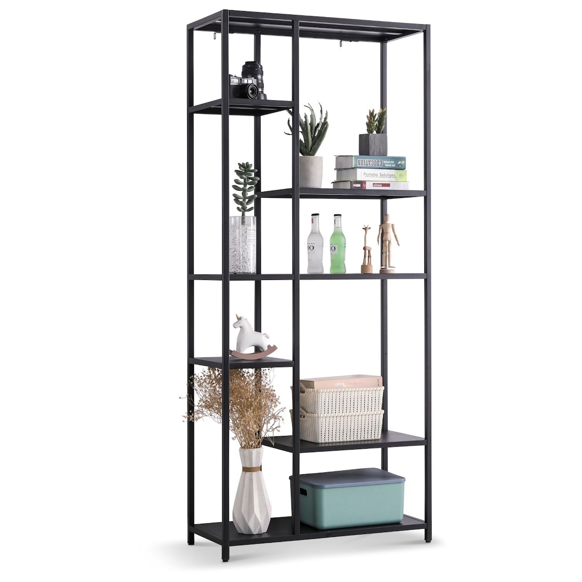 Coemo Stand-Regal Chicago XXL Schwarz aus Metall Image