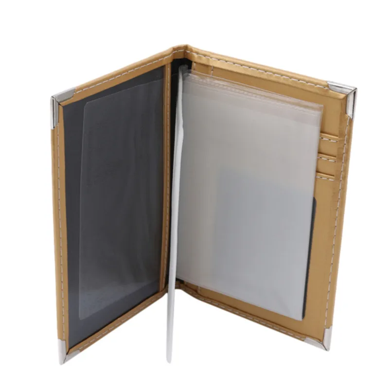 Housse rétro en cuir PU pour Documents de conduite automobile, porte-carte de crédit, sac pour permis de conduire automobile russe, étui portefeuille